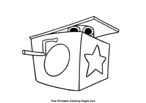 Boxy Boo coloring page 3