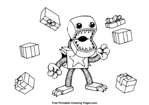 Boxy Boo coloring page 4