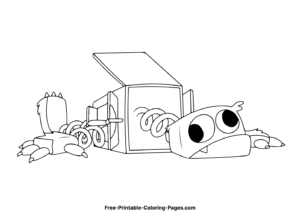 Boxy Boo coloring page 5
