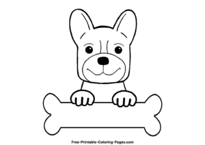 French bulldog coloring pages 12
