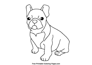 French bulldog coloring pages 14