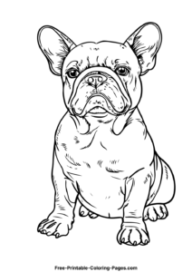 French bulldog coloring pages 5