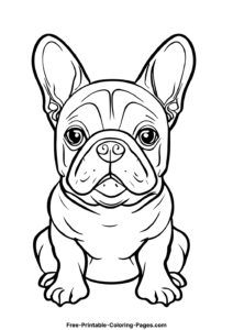 French bulldog coloring pages 6