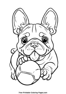 French bulldog coloring pages 7
