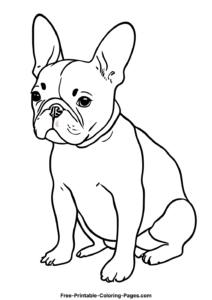 French bulldog coloring pages 8