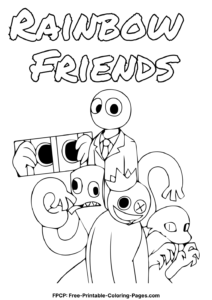 Rainbow Friends coloring pages