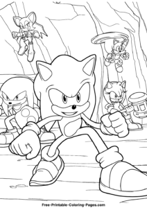 Sonic Prime coloring pages 9